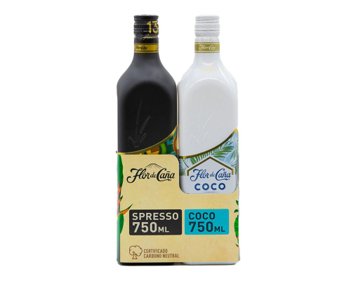 Flor de Caña Ron Spresso+Coco 2 Unidades / 750 ml