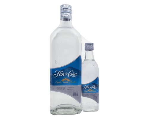 Flor de Caña Ron Blanco Ultra Lite 1.75 L + 375 mL